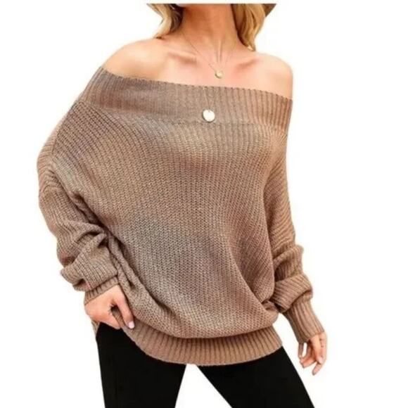 Exlura ivory wool blend oversized sweater size large - Picture 14 of 16